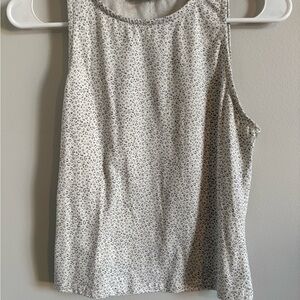 Gaze Black and White Patterned Tank Top